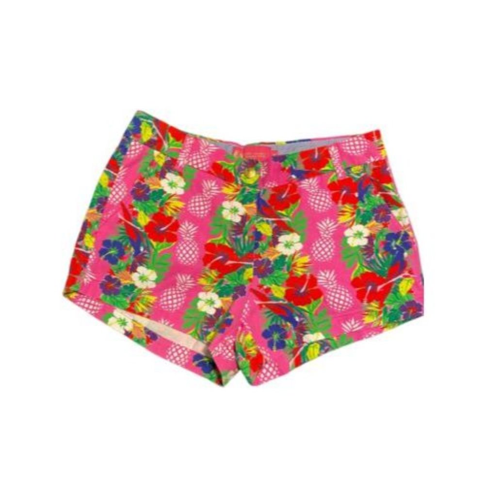 Macbeth Collection Pink Floral Shorts Size Medium